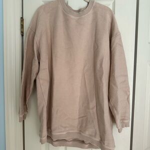Aerie lightweight, tan sweatshirt